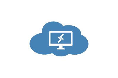 Cloud-Icon für Terminal-Server mit Microsoft 365 Business-Paket