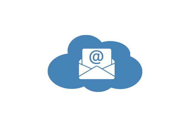 Cloud-Symbol für E-Mail-Service