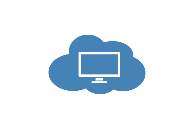 Cloud-Symbol für Webhosting