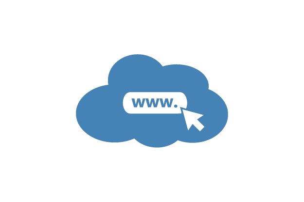 Cloud-Symbol für Domain