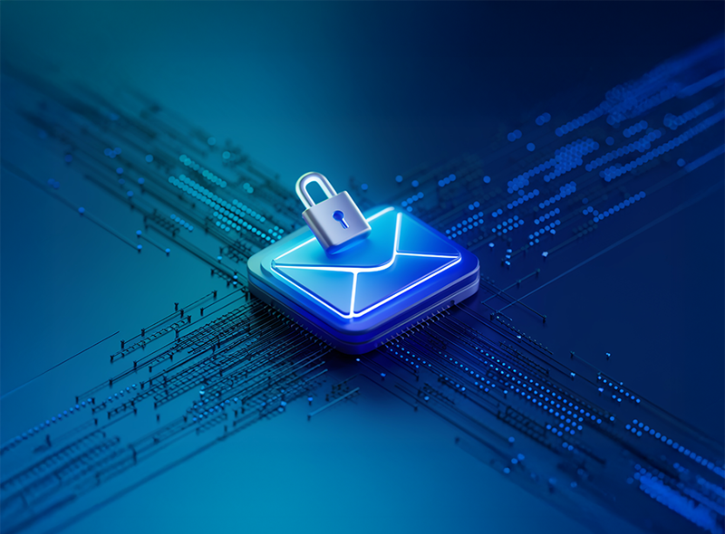 Symbol für verschlüsselte oder geschützte E-Mail