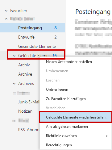 geloeschte mails wiederherstellen owa