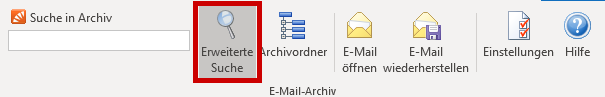 mailstore outlook erweiterte suche