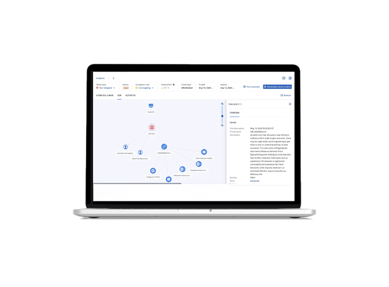 Laptop mit geöffnetem Acronis-Dashboard