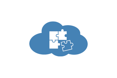 Cloud-Icon für Terminal-Server mit dedizierte Anwendungen